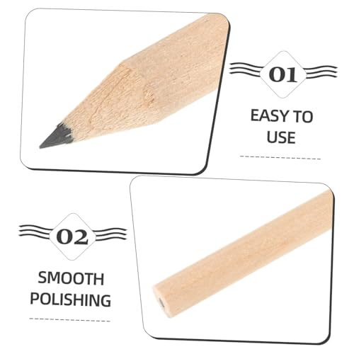 SEWACC 50 lápices cortos de golf HB para escribir y dibujar miniatura 6