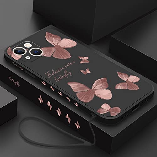 Coque téléphone papillon iPhone 12 protégeant des rayures de clés dans votre sac