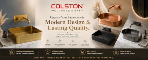 Image of Rose Oro Collection 55x38 cm SS 304 Brushed Stainless Steel Counter Top Wash Basin for Bathroom | Luxury Finish Kitchen & Bathroom Sink | Get 2 Years Warrenty