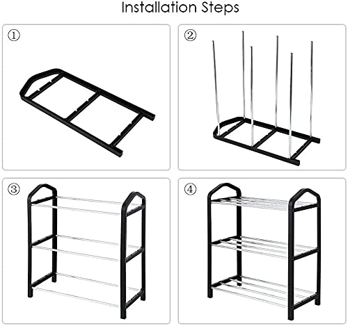 Sapateira Vertical Organizador De Sapato Prateleira 06 Pares