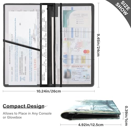 Organizador De Documentos De Cuero Slim miniatura 3