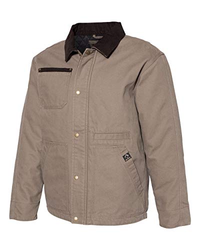 DRI DUCK Rambler Men's Cotton Canvas Hoodless Work Jacket, 5091, X-Large, Saddle2