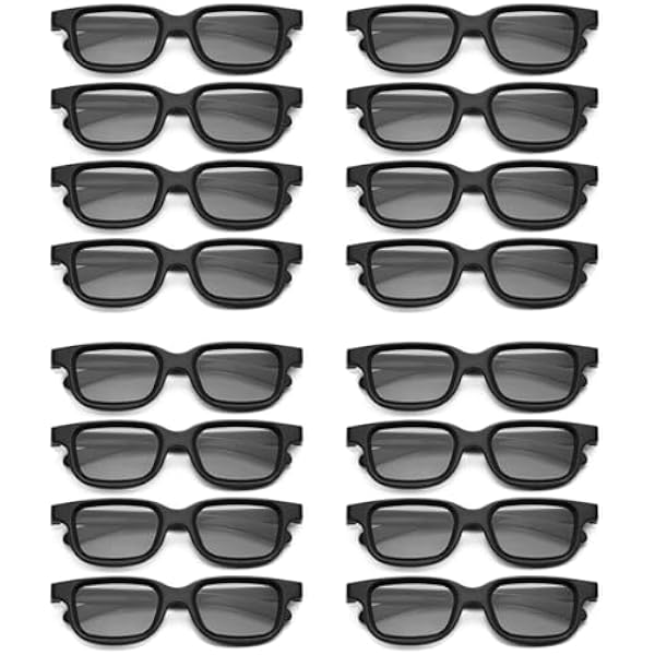 16 Spolaryzowane Pasywne Okulary 3D do Ekranu Cinema IMIX