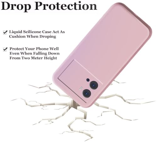 Image of A rtistque Liquid Silicone Back Cover Case for iQOO 9 Pro 5G Shockproof TPU Soft Flexible with Camera Protection - Peach