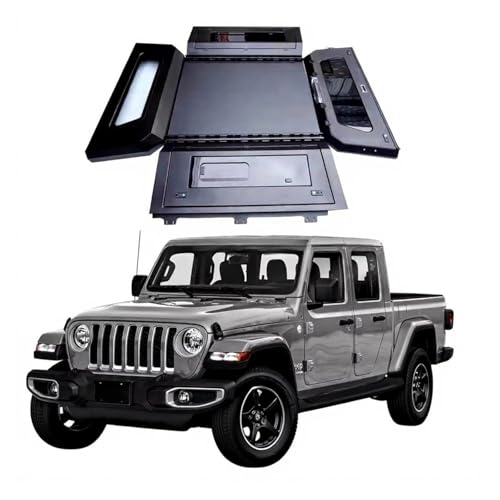 BVWBCR 4x4 Aluminium/Steel Slide on Camper Truck Topper Canopy Compatible for Gladiator Hardtop slidin