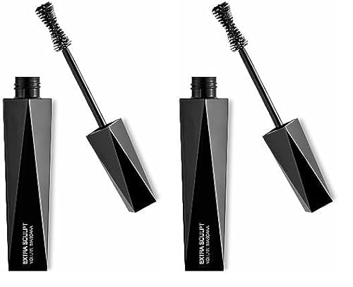 KIKO Milano Extra Sculpt Volume Mascara, Volumen-Mascara mit Panorama-Effekt für Vervielfachte Wimpern (Packung mit 2)