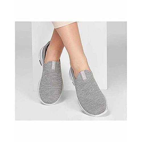 Skechers Skechers Women's GO Walk 5-15952 Shoe, Gray, 10 M US