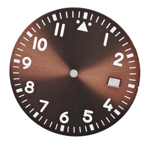 Generic 33.8mm�̕����ՁA�O���[���̖���t���V���O���f�C�g�E�H�b�`�A�N�Z�T���[�ANH35/36/4R���[�u�����g�p(Coffee color)