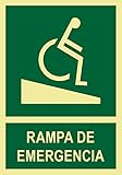 Seribas Señal Minusválidos Rampa de Emergencia, Señal Evacuación.