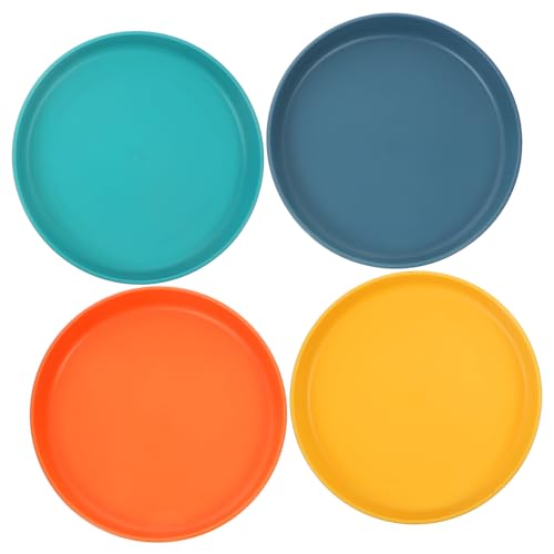 Toyvian 4pcs Nonslip Cat Bowl Ergonomic Wide Flat Bottom Design for Cats Dogs Sturdy Feeding Dish for Dry Wet Food Treats Water Legged Breeds