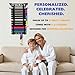 ZHIMUSANO 12 Belts Karate Belt Display Rack, Wooden Wall Mounted Martial Arts Belt Holder with Letter Stickers, Taekwondo Belt Organizer for Kids & Adults