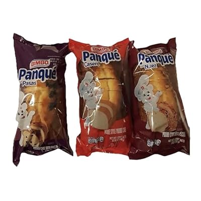 Bimbo 10pc ( Cuernitos, Panquesitos,panque De Nuez, Panque De Pasas, Panque Casero, Conchas, Bimbunuelos, Mini Mantecada Con Nuez, Mini Mantecada Vanilla, And Donas) 10 Packs Included!!