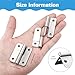 HSMT-hinges 1.8 Inch Lift Off Hinge, Stainless Steel 304, Detachable Slip Joint Flag Hinges for Various Wooden or Metal Boxes, Tool Chests, and More (Right Handed, 6 PCS)