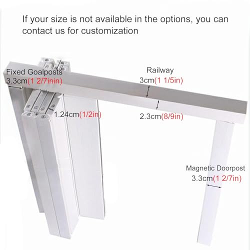 Accordion Folding Door | PVC Waterproof Soundproof Retractable Sliding Door | Tall Concertina Door for Indoor Doorway and Shower Large Openings - Image 3