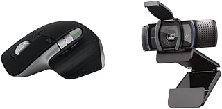 Logitech MX Master 3S for Mac - Wireless Bluetooth Mouse with Ultra-fast Scrolling, Ergo, 8K DPI & C920S HD Pro Webcam, Fu...