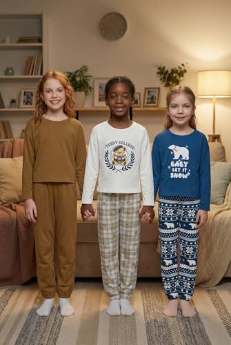Image of Arshiner Girls 2 Piece Outfits Kids Tie Dye Sweatsuits Set Long Sleeve Shirt and Pants Set Size 5-14 Y