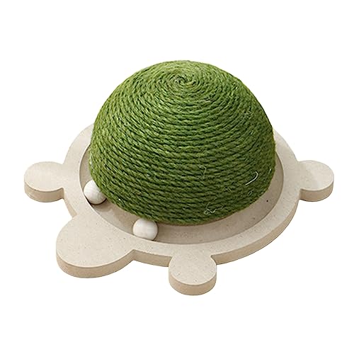 PetPhindU Cat Scratch Post - Round Poached Egg Wear-Resistant Scratching Board with Claw Ball for Indoor Cats