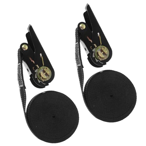 Sangles Arrimage à Cliquet Réfléchissantes x2 pour Fixation Cargo et Transport de Marchandises