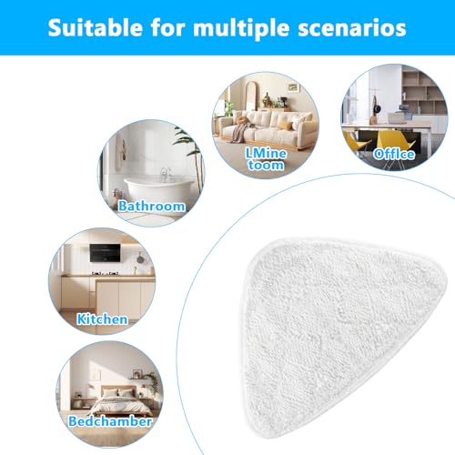 Zxglxinyao 6 Stück für Vileda Dampfreiniger Ersatzbezüge, für Vileda Bodenwischer Ersatzbezug, Mikrofaser Ersatzpads Tücher für Vilead Steam Plus Dampfreiniger Ersatzbezug Dampfbesen Ersatztücher