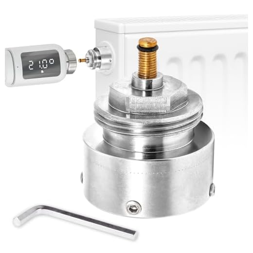 Adapter 9700-27.700 für Vaillant Ventile - passend für Heimeier Thermostatköpfe M30x1,5 - inkl. kör4u 2mm Sechskantschlüssel