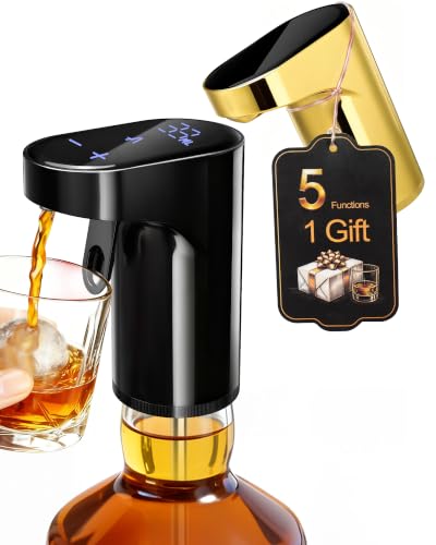 Electric Whisky Dispenser,Wine Aerator,Liquor Decanter,Alcohol Pourer-Black - image 1