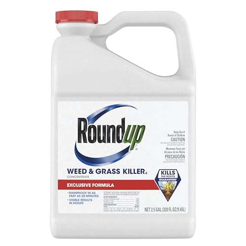 Roundup Weed & Grass Killer Concentrate Use in and Around Flower Beds Walkways and Other Areas of Your Yard 2.5 gal.
