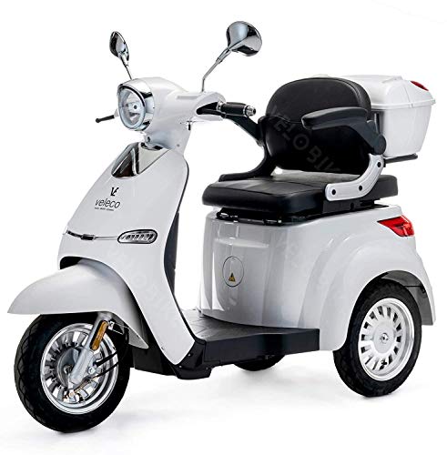 VELECO 3-wiel elektrische scootmobiel 1000W Cristal(Zilver)