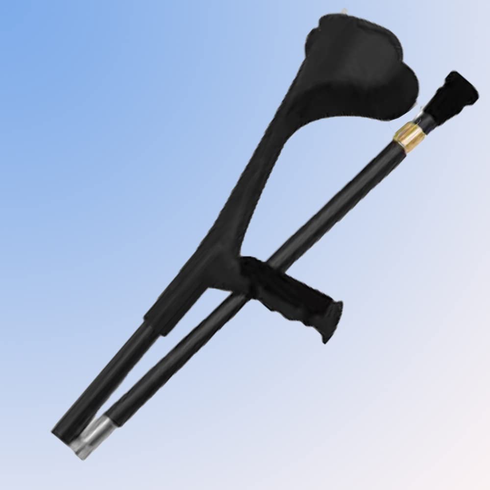 Aluminio Muletas Ortopédicas,Regulable Bastones para Adulto, Muleta para Caminar De Ajustables, Muletas De Antebrazo De Plegable