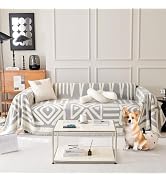 ROOMLIFE Reversible Sofa Covers for 3 Seat Reclining Futon - Washable Kids & Pet Protector 71"x134"