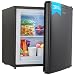 KLAMER Minigefrierschrank 31 L Schwarz, Kleiner Gefrierschrank freistehend, Stufenlose Temperatur, 2 kg/24h, Kompressor, 41 dB, 147 kWh/Jahr, Mini Gefrierschrank