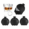 4 Pack Ice Ball Malls, siliconen bolvorm vormen ijsblokjesvorm, gemakkelijk los te maken en herbruikbare ijsbal mal voor…