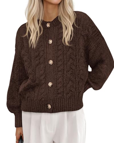 BTFBM Chunky Cardigan Sweaters for Women Fall...