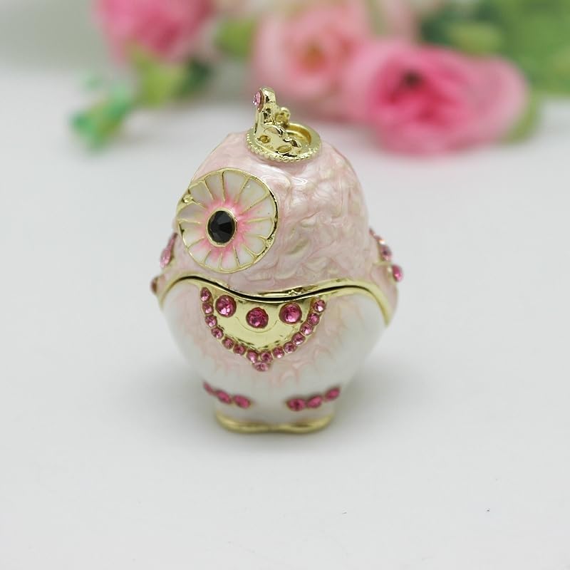 HUFFA Elegant Owl Trinket Box for Ladies - Perfect Wedding Favor & Smart Jewelry Organizer