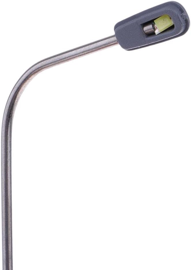 10pcs Sand Table Model LED Light Mini Street Light 13.7cm Height Single Head Lamppost for Railway Yard Decorations