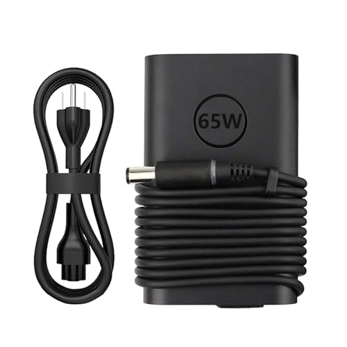 65W Laptop Charger Fit for Dell Latitude 5290 5400 5490 5590 7290 7480 7490 E5440 E5470 E6540 E7440 E7450 E7250 E6440 E6430 LA65NM130 19.5V 3.34A 7.4 * 5.0mm Tip AC Adapter Power Cord