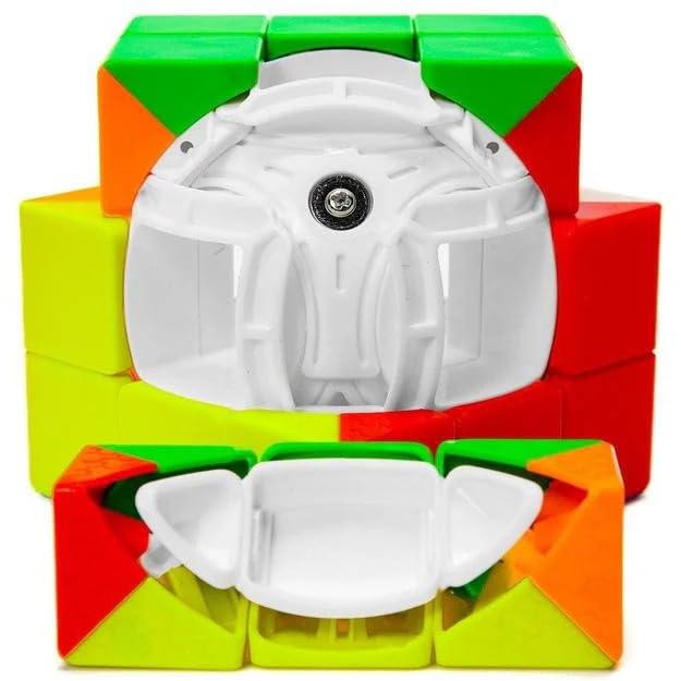 Image of QiYi Racing Void Magnetic 3x3 Speed Cube Puzzle - Hollow Centerless Design with 48 Magnet Stabilization, Smooth Turning, Anti-Stick Pieces & Frosted Finish