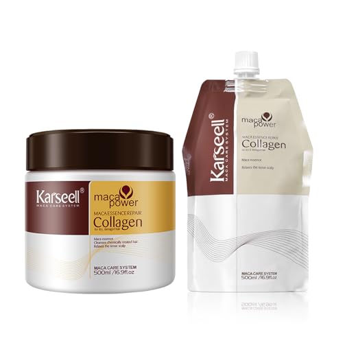 Karseell Collagen Masque Cheveux secs et abîmés soin nourrissant en pot