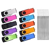 【Capacidad Pequeña, No GB】Incluye paquete de 10 unidades de memoria USB 2.0 multicolores de 128MB en diseño giratorio de metal. Las unidades flash drive de diferentes colores pueden ayudarlo a almacenar diferentes archivos. Pequeña capacidad ideal para máquinas de coser, bordados y otros usos especiales, le permite almacenar archivos de pequeña capacidad. Confirma la capacidad que necesitas antes de comprar. Servicio de logotipo personalizado a partir de 50 pack.