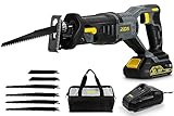RIDA Cordless Reciprocating Saw 20V Cordless Sawzall w/2.0Ah Battery & Charger, 2 Modes & 0-3000 SPM