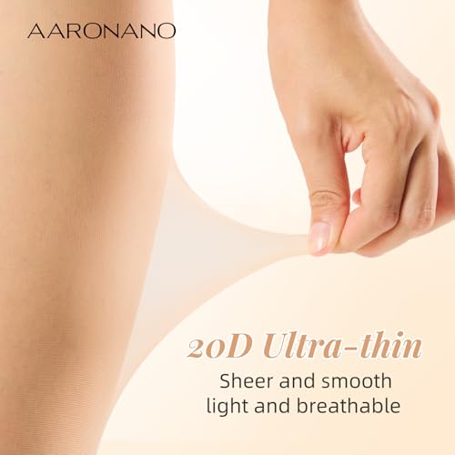 3 Pairs Toeless Pantyhose for Women 20D Sheer Tights Open Toe Stockings with Control Top4