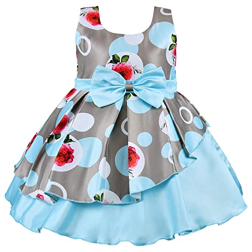 Image of Wish Karo Baby Girls Satin Frock Dress-(fe2803)