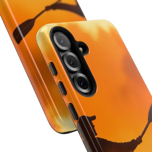 Coque Samsung S25 Plus silhouette de canoë au coucher de soleil pour s'évader au quotidien - 2