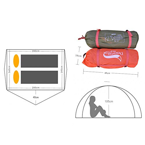 Carpa ligera doble capa para 2 personas LUSTAR miniatura 3