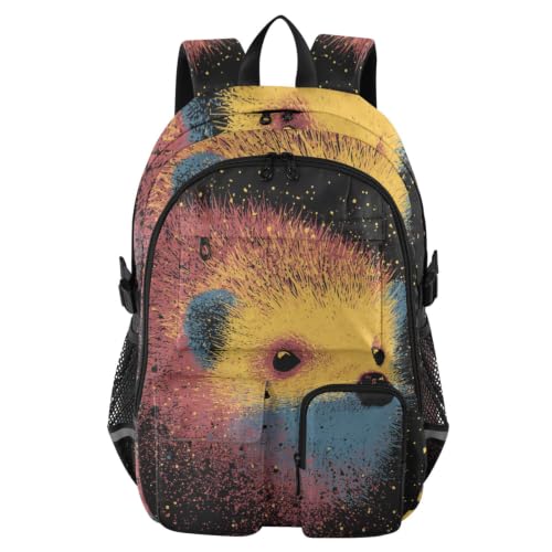 Mochila de trabajo Crazy Creatures Hedgehog para la escuela de niñas y trayectos urbanos