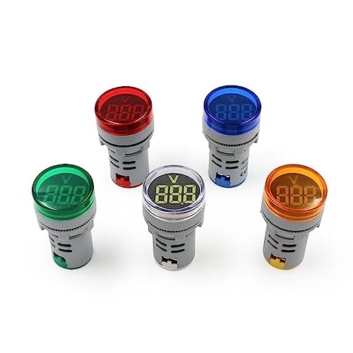 Voltmètre numérique encastrable 22mm avec indicateur de puissance LED - 3
