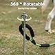Hunde-Ankerspieß, 1 Stuck 30cm Edelstahl Hundeanker, 360° Drehbarer Dog Tie Out Stake für Garten, Camping, im Freien