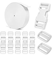 BEYOURD 1 inch Buckles and Straps Set, Daily Series Polyester Webbing, Side Release Plastic Buckl...