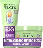 Garnier Fructis Pack Champú Método Rizos, 200 ml + Garnier Fructis Mascarilla Capilar Método Rizos, 370 ml