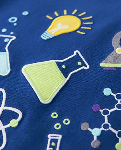 Gymboree Boys And Toddler Embroidered Graphic Short Sleeve T-Shirts, Blue Science, 3T #TOP1