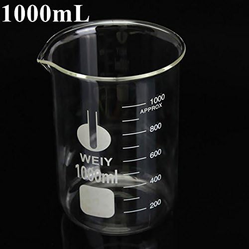 1000mL Graduated Borosilicate Glass Beaker Volumetric Glassware For Laboratory